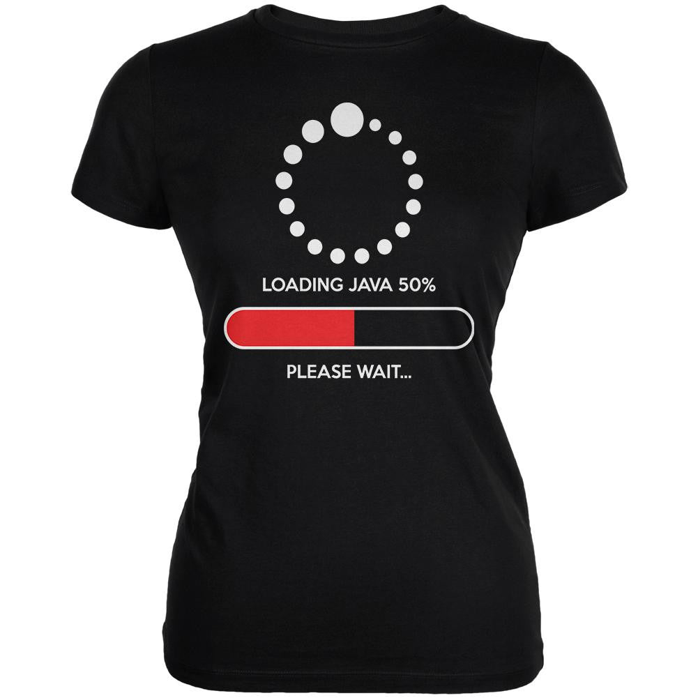 Installing Java Coffee Funny Black Juniors Soft T-Shirt Juniors T-Shirts Old Glory 2XL Black