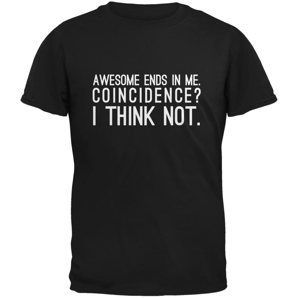 Awesome Ends in Me Black Adult T-Shirt Men's T-Shirts Old Glory 2XL Orange
