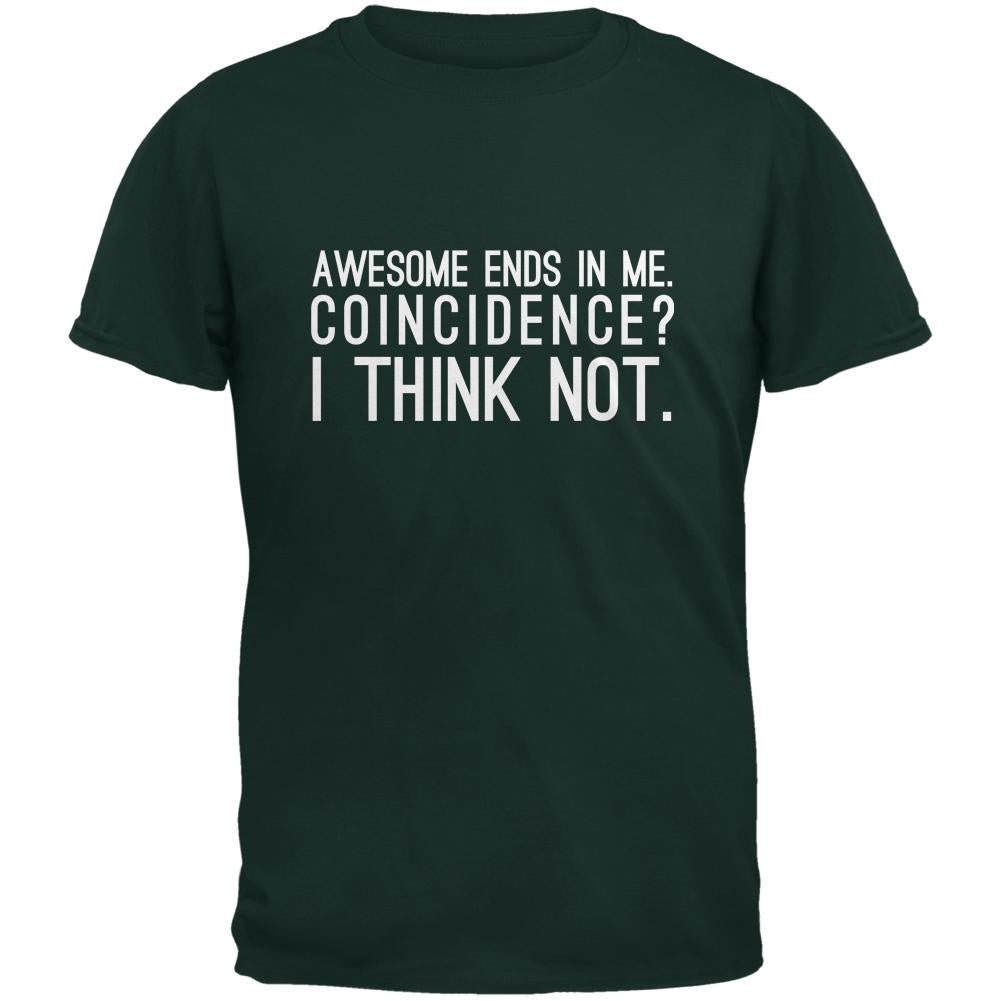 Awesome Ends in Me Forest Adult T-Shirt Men's T-Shirts Old Glory 2XL Green