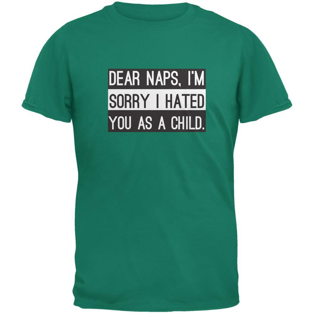Dear Naps Jade Green Adult T-Shirt Men's T-Shirts Old Glory 2XL Green