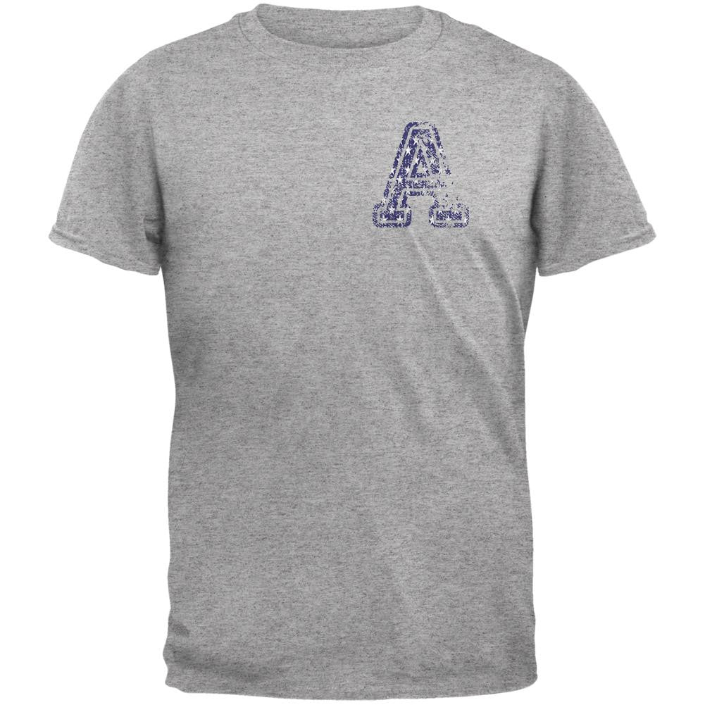 American Boy Heather Grey Youth T-Shirt Youth T-Shirts Old Glory LG Grey