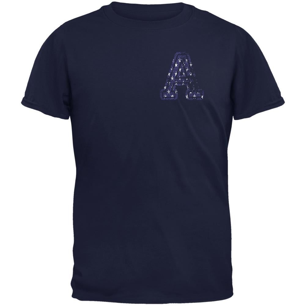 American Boy Navy Adult T-Shirt Men's T-Shirts Old Glory 2XL Blue