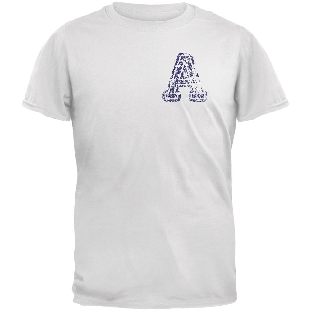 American Boy White Adult T-Shirt Men's T-Shirts Old Glory 2XL White