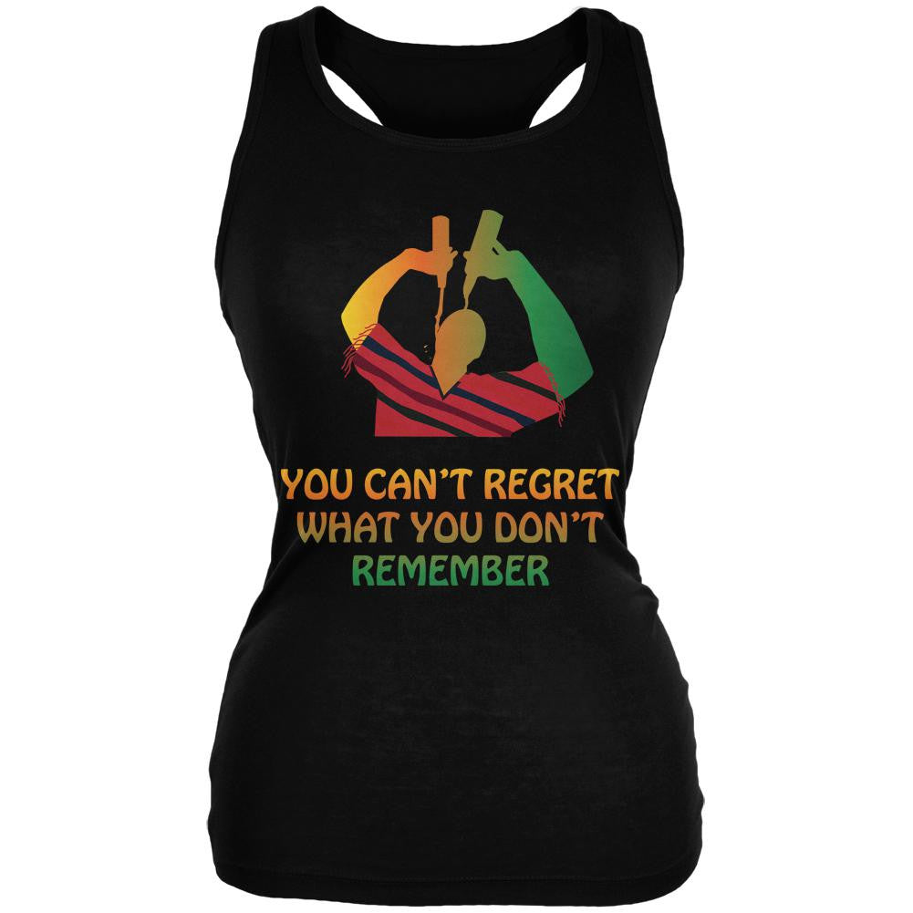 Can't Regret Cinco De Mayo Black Juniors Soft Tank Top Juniors Tank Tops Old Glory 2XL Black