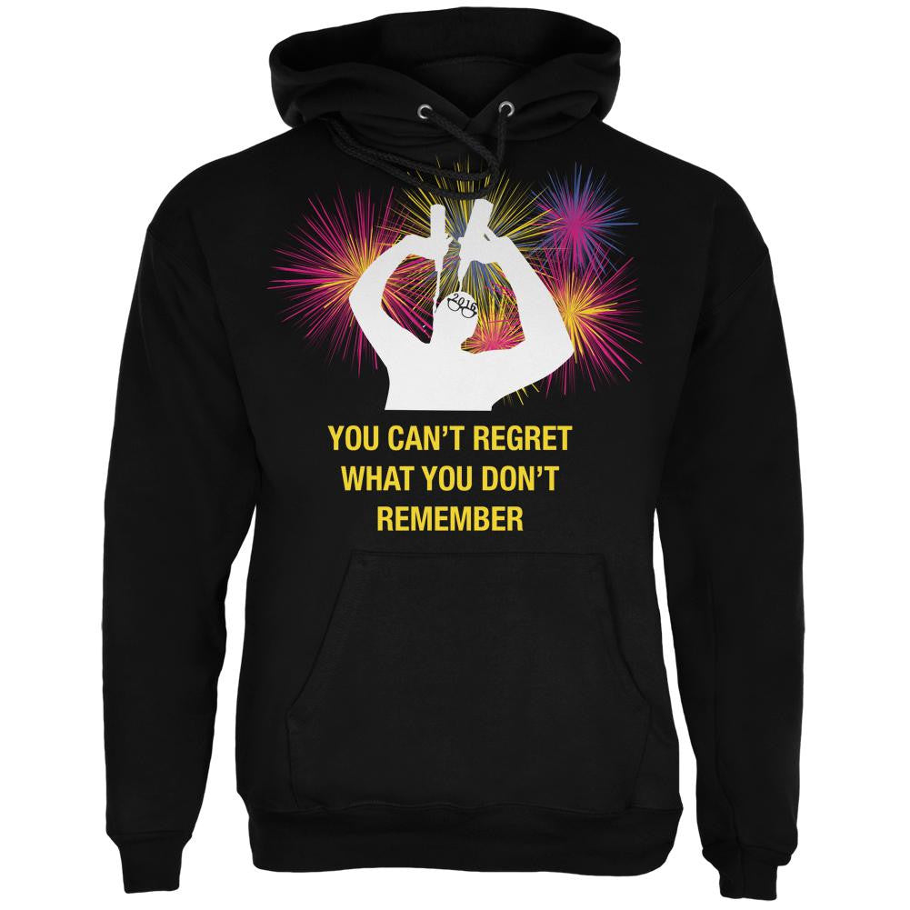 Can't Regret New Years Black Adult Hoodie Men's Hoodies Old Glory 2XL Black