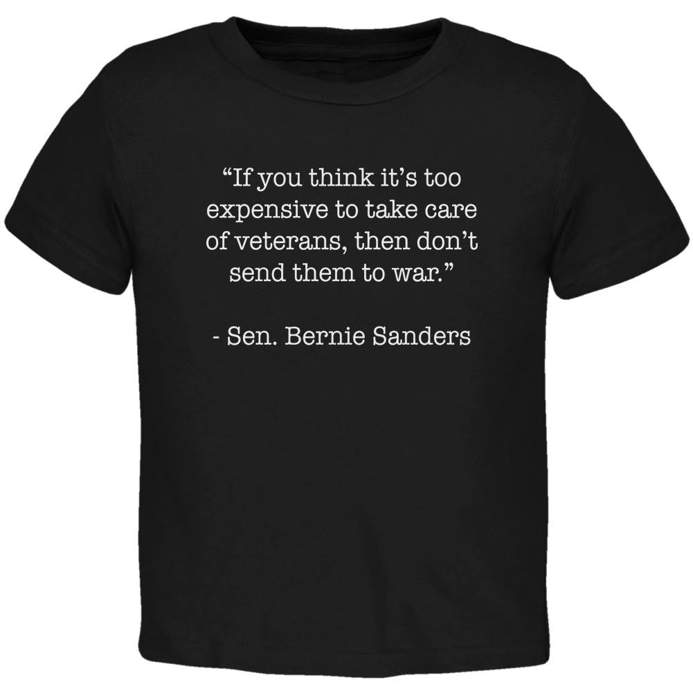 Election 2016 Bernie Sanders Veterans Quote Navy Toddler T-Shirt Toddler T-Shirts Old Glory 2T Blue