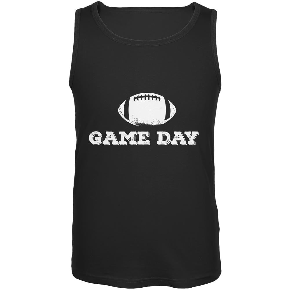 Game Day Football Black Adult Tank Top Men's Tank Tops Old Glory 2XL Black