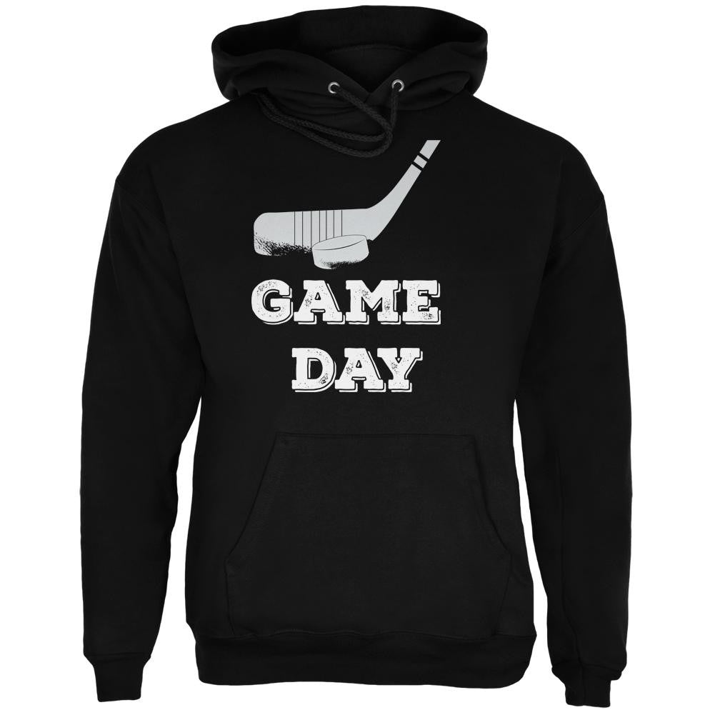 Game Day Hockey Black Adult Hoodie Men's Hoodies Old Glory 2XL Black