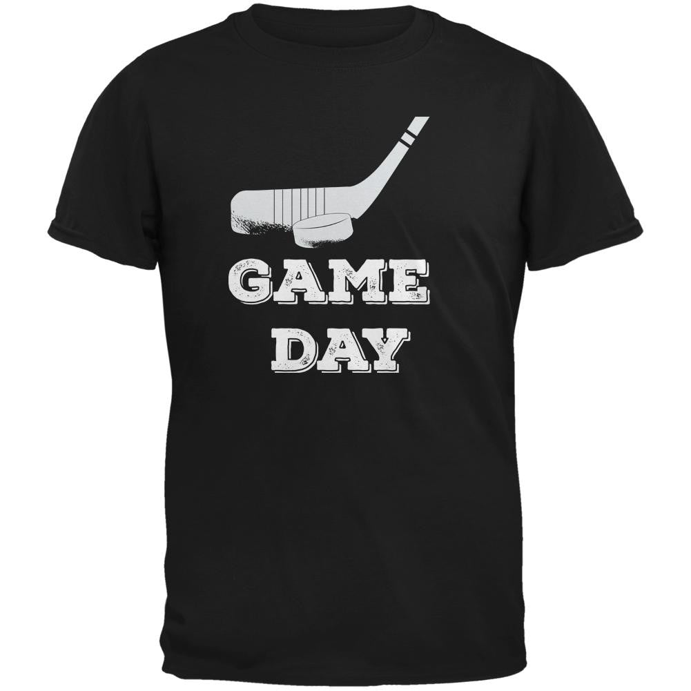 Game Day Hockey Black Youth T-Shirt Youth T-Shirts Old Glory LG Black