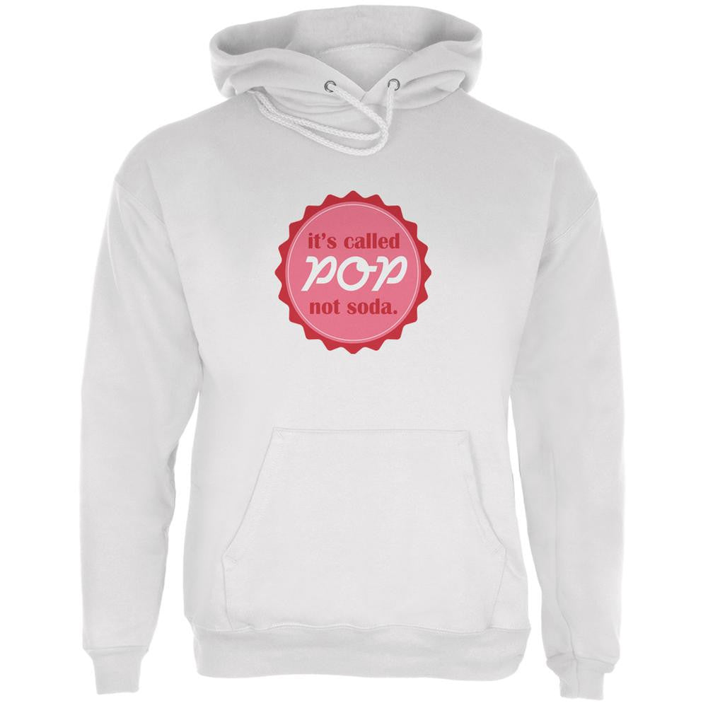 It's Called Pop White Adult Hoodie Men's Hoodies Old Glory LG White
