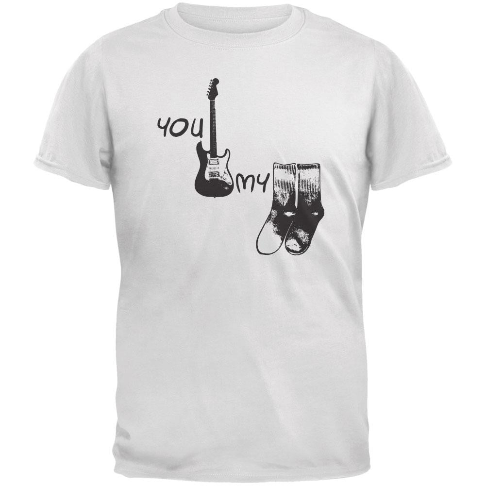 You Rock My Socks White Adult T-Shirt Men's T-Shirts Old Glory 2XL White