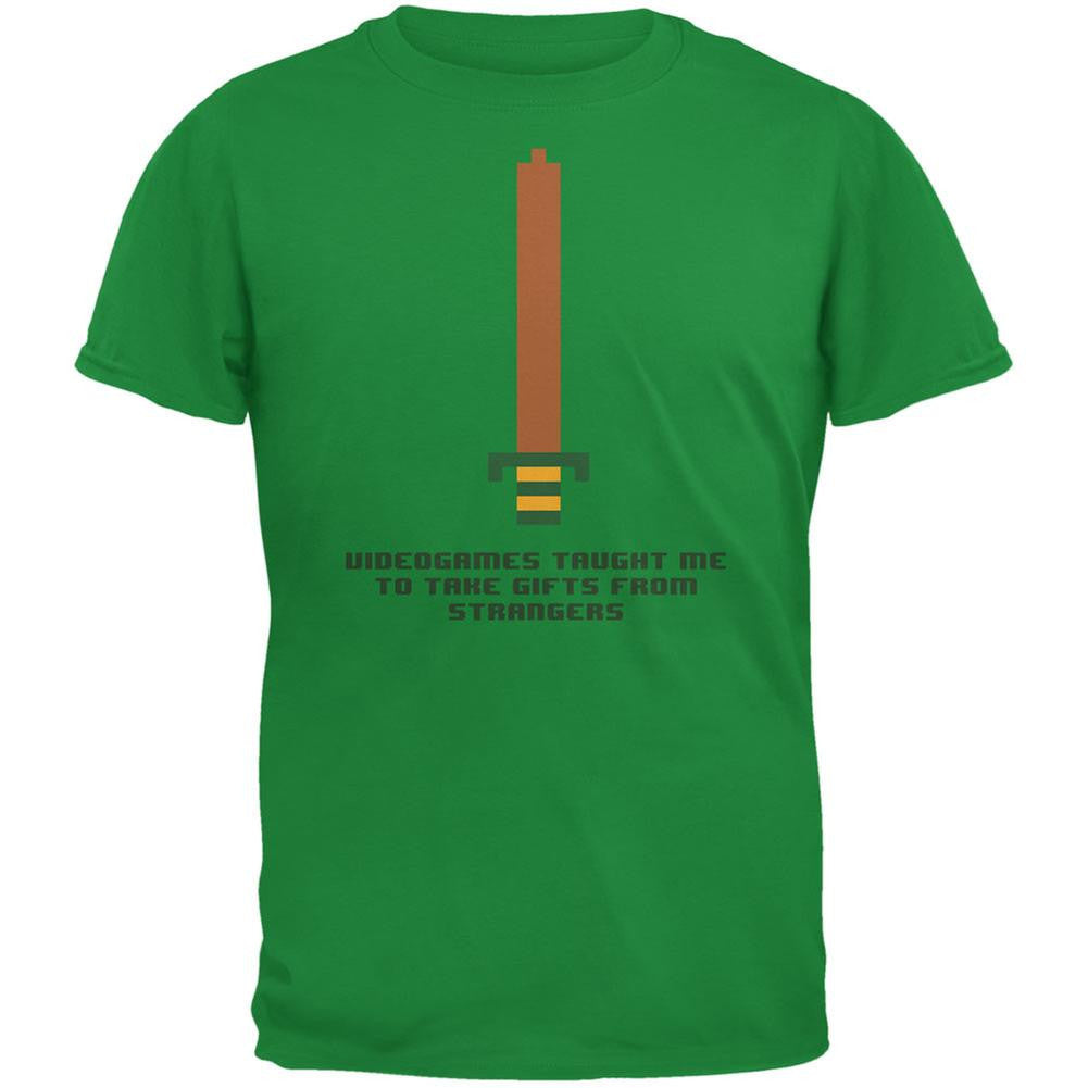 Video Games Gifts From Strangers Irish Green Adult T-Shirt Men's T-Shirts Old Glory 2XL Green