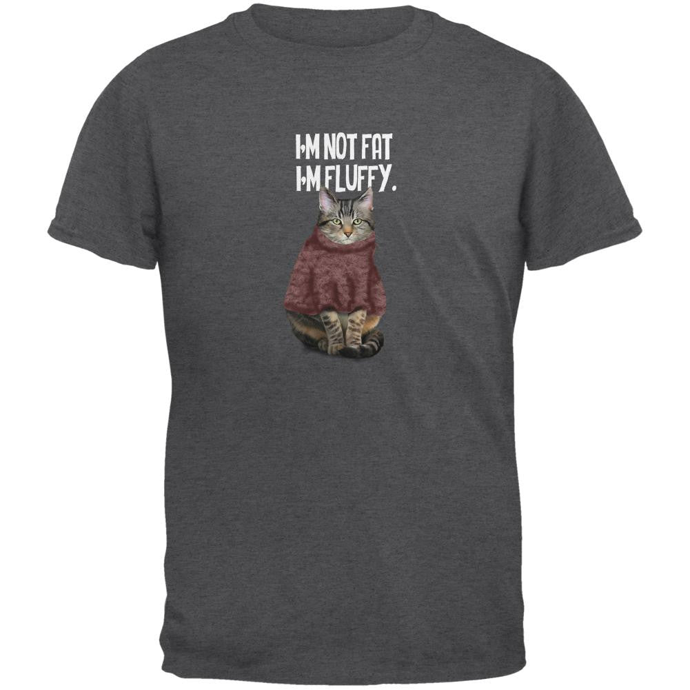 I'm Not Fat I'm Fluffy Dark Heather Adult T-Shirt Men's T-Shirts Old Glory SM