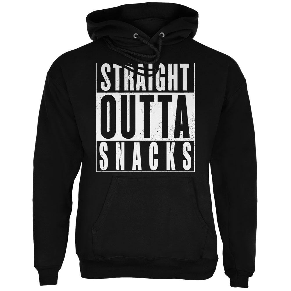 Straight Outta Snacks Black Adult Hoodie Men's Hoodies Old Glory 2XL Black