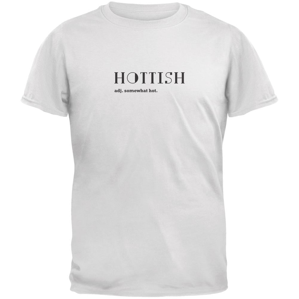 Hottish White Adult T-Shirt Men's T-Shirts Old Glory 2XL White