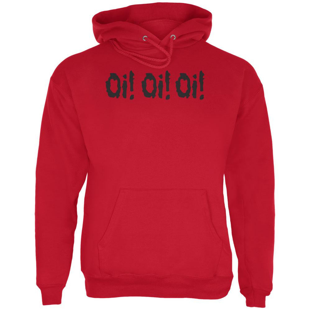 Oi! Oi! Oi! V2 Red Adult Hoodie Men's Hoodies Old Glory 2XL Red