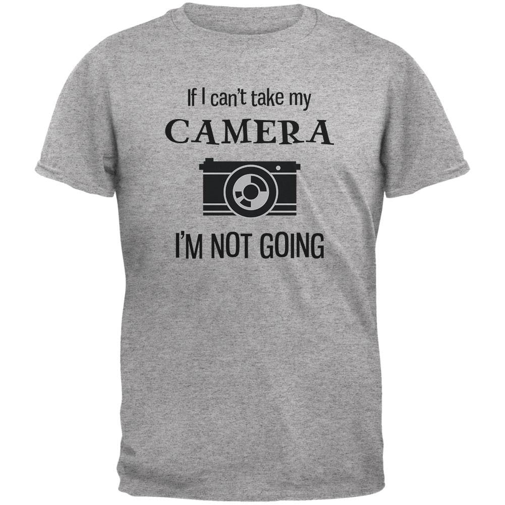 If I Can't Take My Camera, I'm Not Going Heather Grey Youth T-Shirt Youth T-Shirts Old Glory LG Grey
