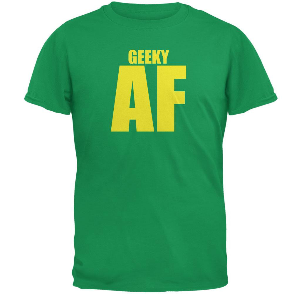 Geeky AF Irish Green Adult T-Shirt Men's T-Shirts Old Glory 2XL Green