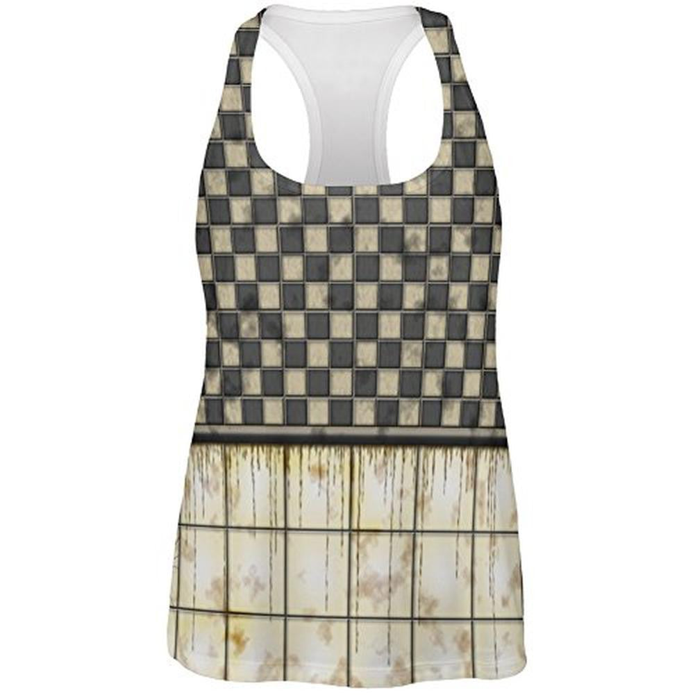 Dirty New York Subway Wall All Over Womens Racerback Tank Top Women's Tank Tops Old Glory 2XL Multi