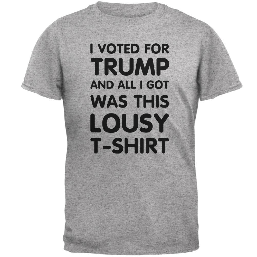 Election 2016 This Lousy T-Shirt Trump Heather Grey Adult T-Shirt Men's T-Shirts Old Glory 2XL Grey