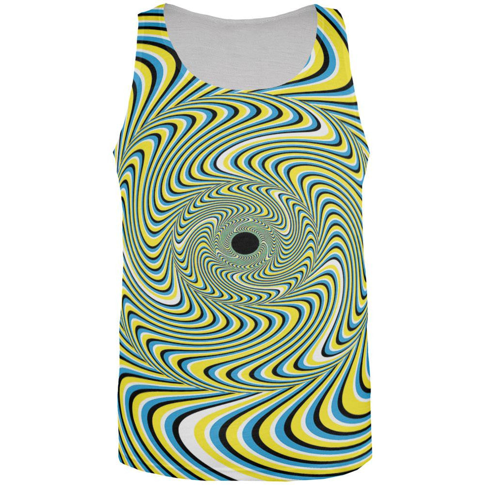 Optical Illusion All Over Adult Tank Top Men's Tank Tops Old Glory 2XL Multi