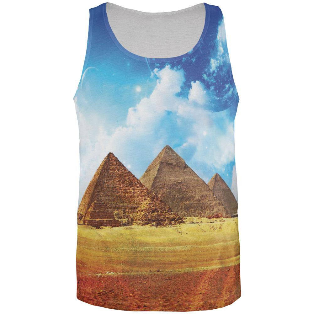 Pyramids All Over Adult Tank Top Men's Tank Tops Old Glory 2XL Multi