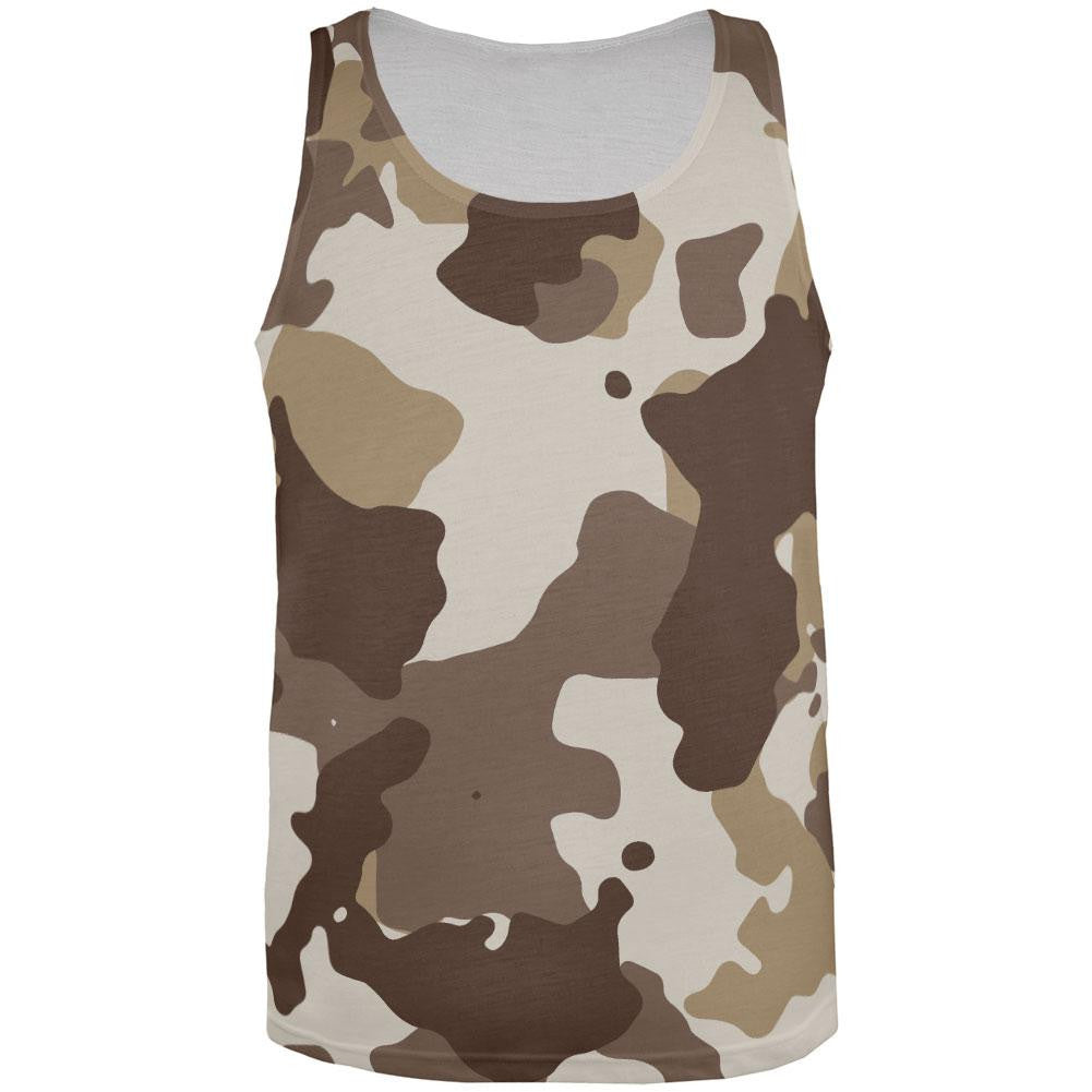 Desert Camo All Over Adult Tank Top Men's Tank Tops Old Glory 2XL Multi
