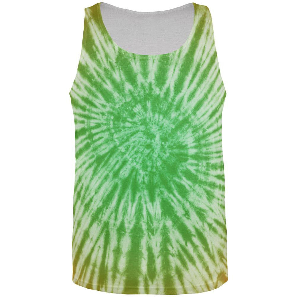 Irish Tie Dye All Over Adult Tank Top Men's Tank Tops Old Glory 2XL Multi