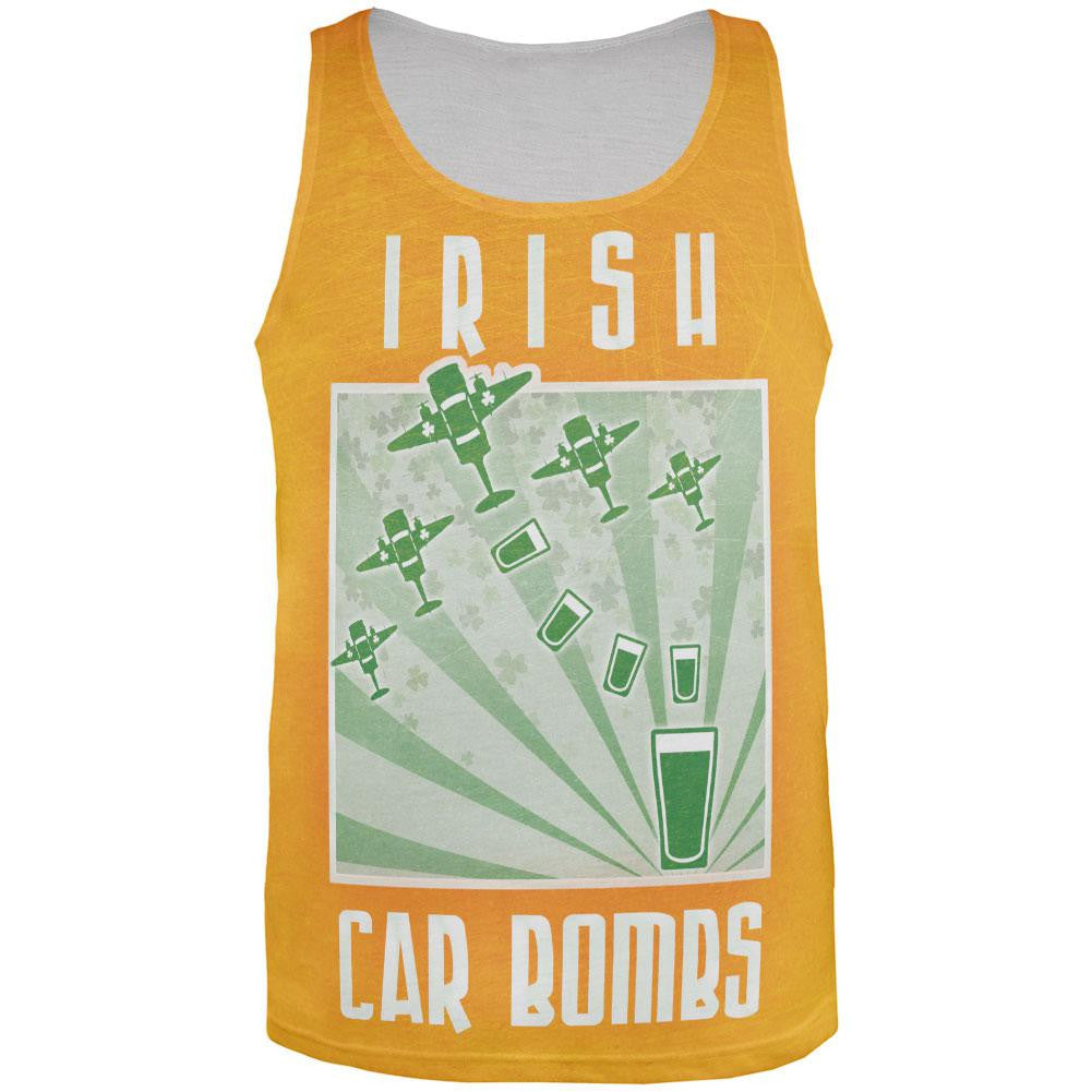 St. Patricks Day Irish Car Bombs All Over Adult Tank Top Men's Tank Tops Old Glory 2XL Multi