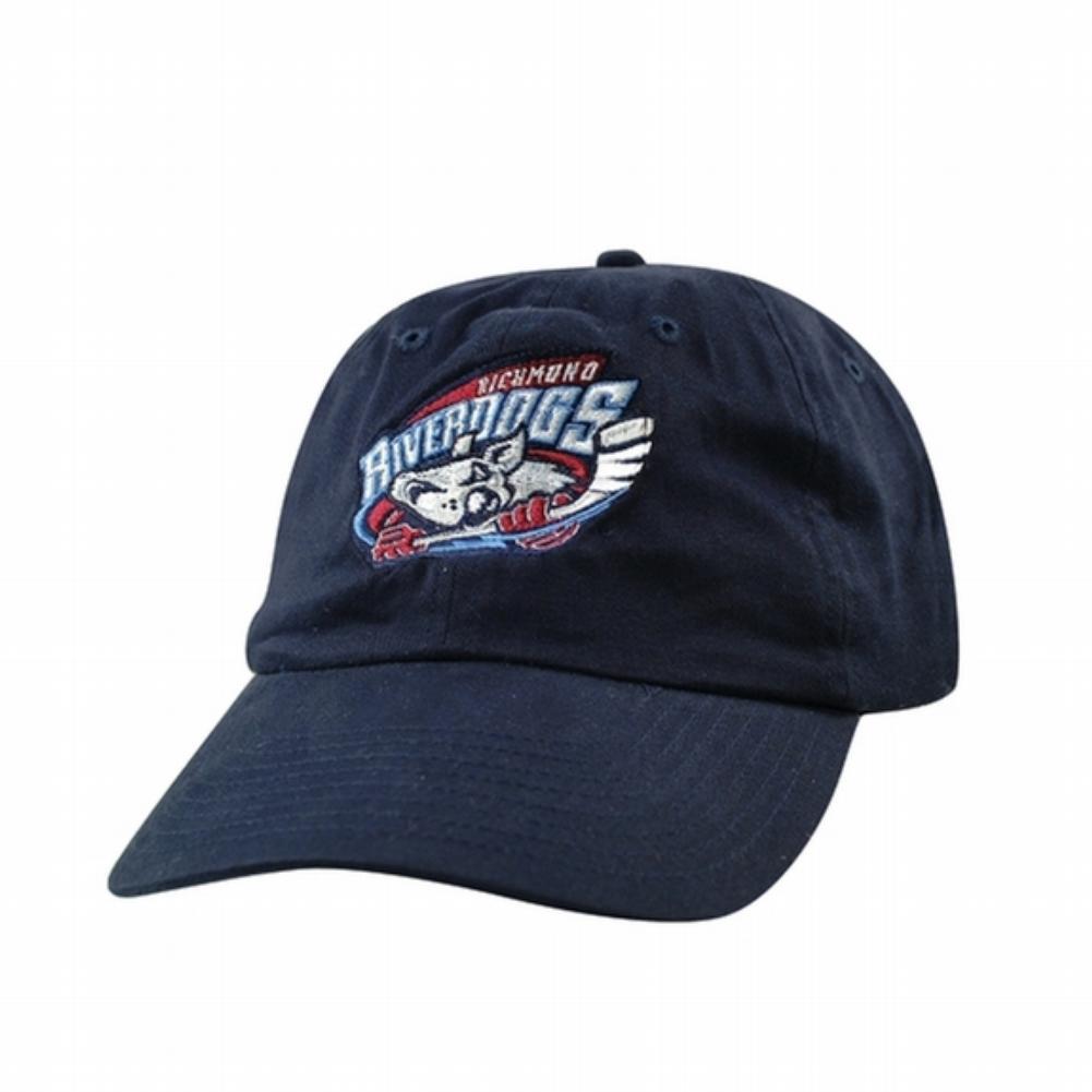 Riverdogs Logo Cap - Navy Fitted Baseball Caps Old Glory