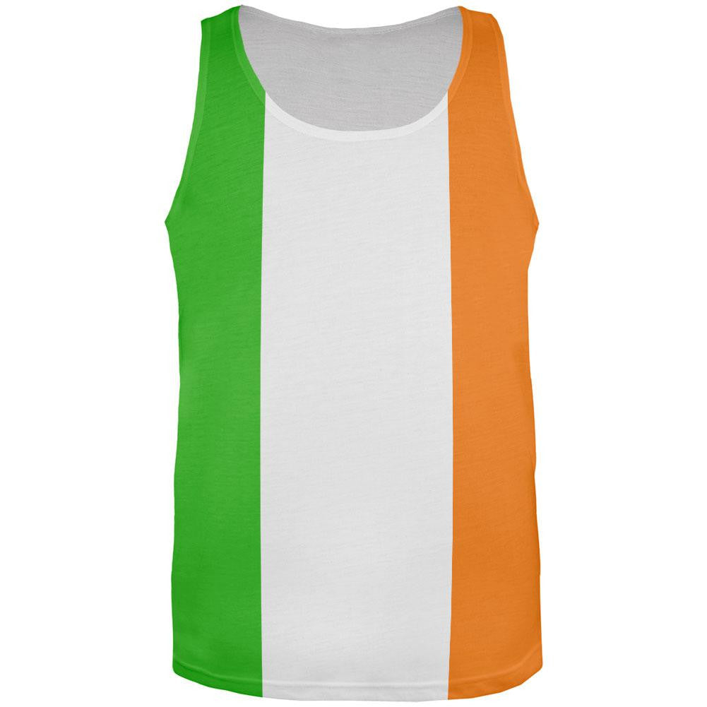 St. Patricks Irish Flag All Over Adult Tank Top Men's Tank Tops Old Glory 2XL Multi