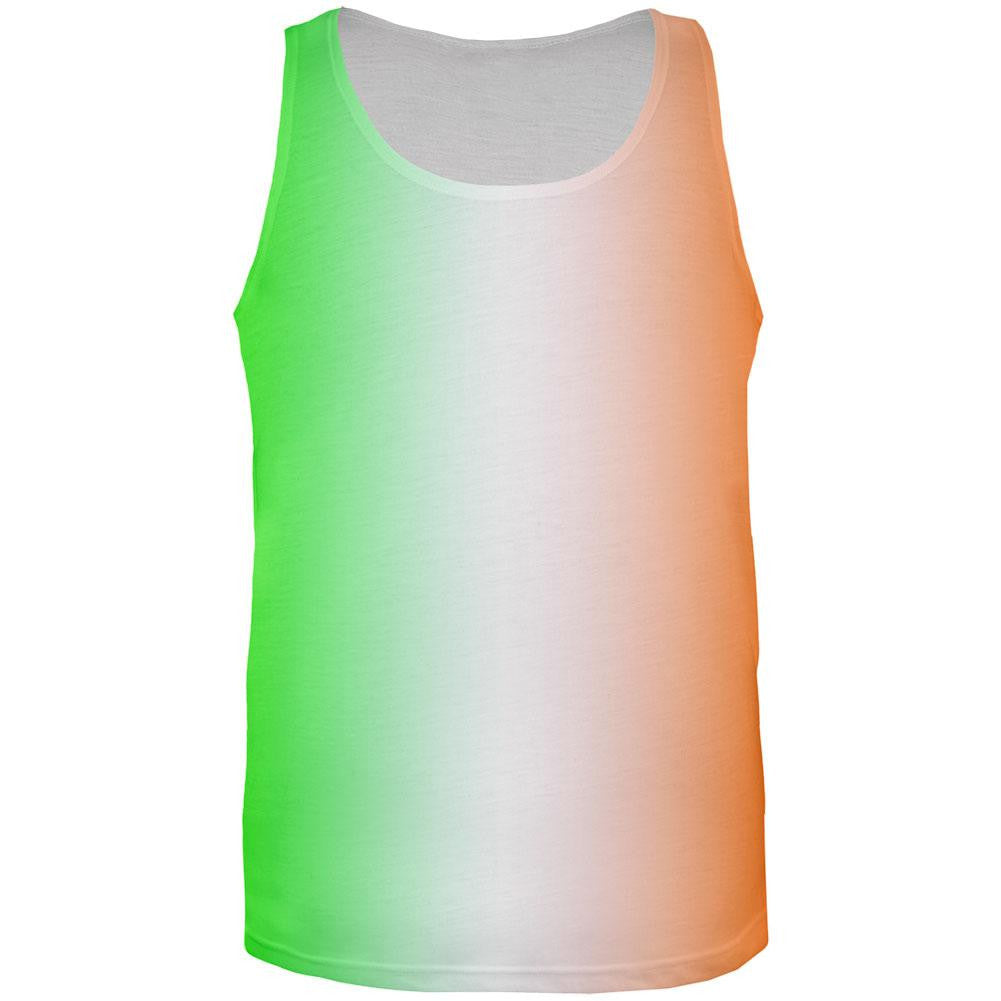 St Patricks Faded Irish Flag All Over Adult Tank Top Men's Tank Tops Old Glory 2XL Multi
