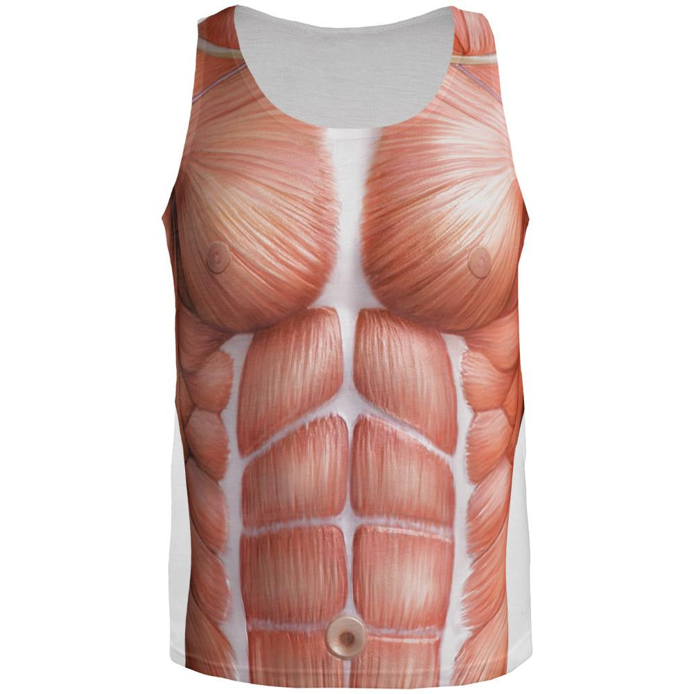 Halloween Costume Muscle Costume All Over Adult Tank Top Men's Tank Tops Old Glory 2XL Multi