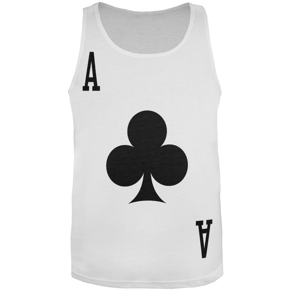 Halloween Ace of Clubs Card Soldier Costume All Over Adult Tank Top Men's Tank Tops Old Glory 2XL Multi