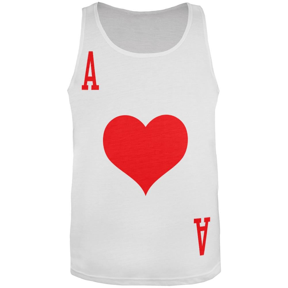 Halloween Ace of Hearts Card Soldier Costume All Over Adult Tank Top Men's Tank Tops Old Glory 2XL Multi