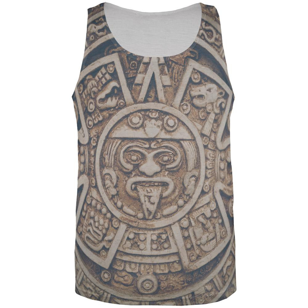 Mayan Calendar All Over Adult Tank Top Men's Tank Tops Old Glory 2XL Multi