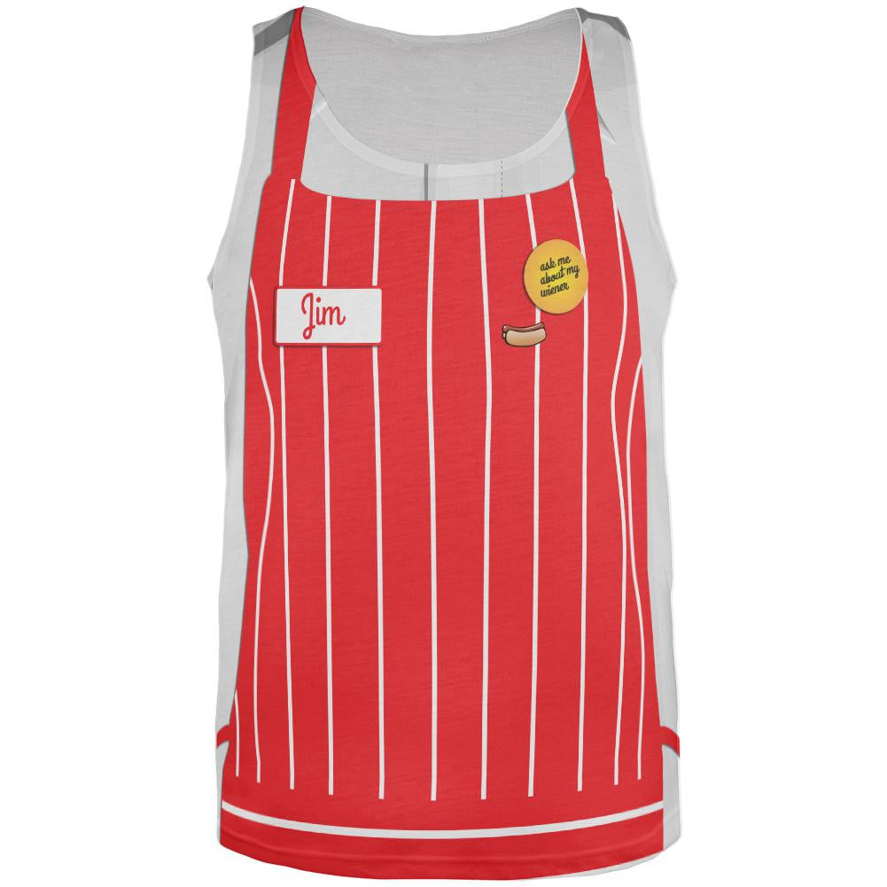 Halloween Diner Waiter All Over Adult Tank Top Men's Tank Tops Old Glory 2XL Multi