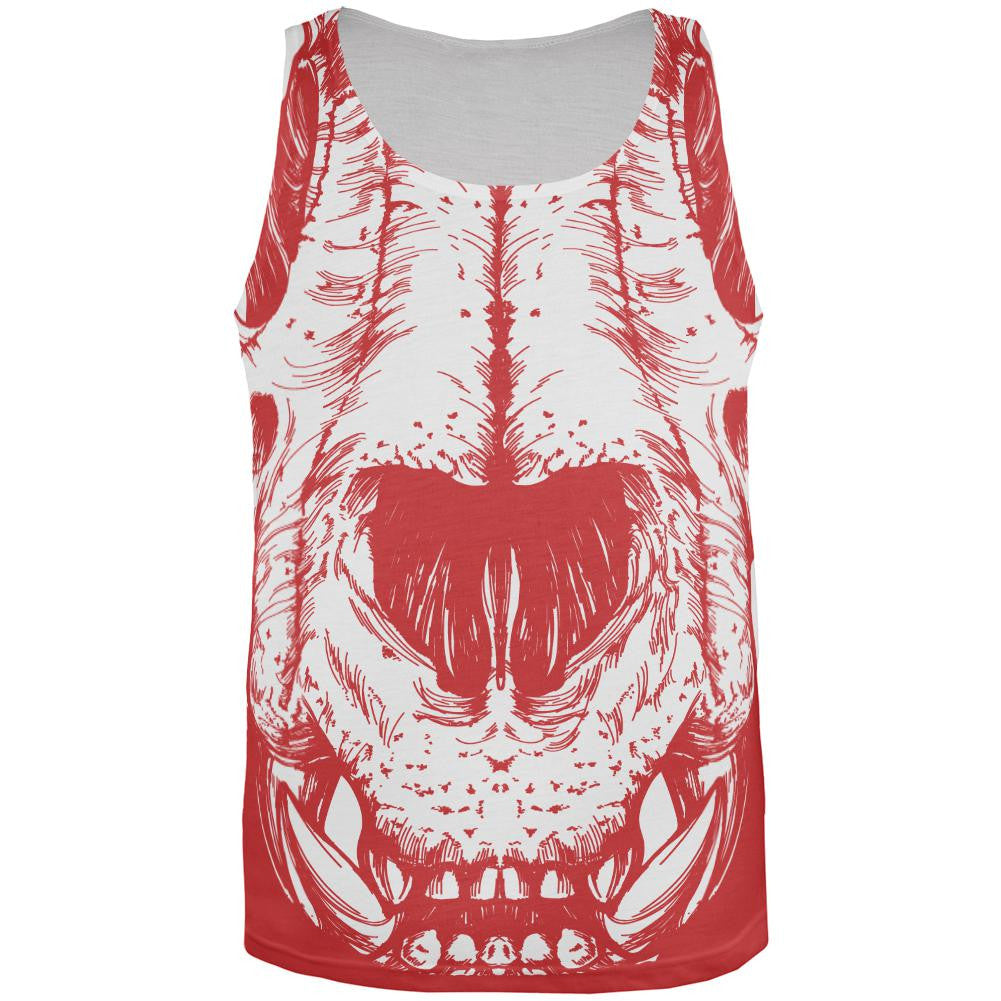 Lion Skull All Over Adult Tank Top Men's Tank Tops Old Glory 2XL Multi
