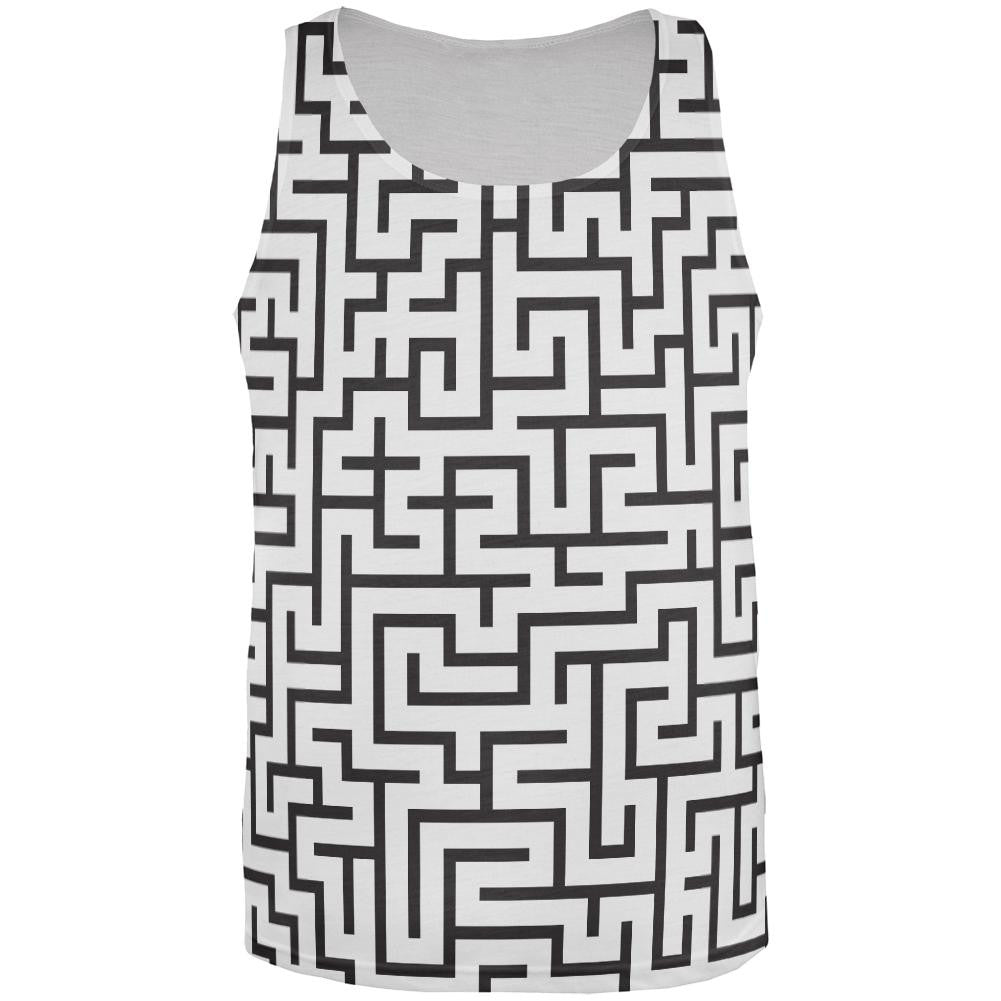 Maze All Over Adult Tank Top Men's Tank Tops Old Glory 2XL Multi