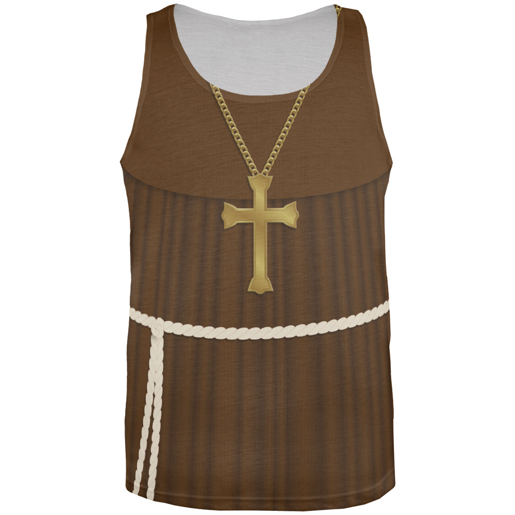 Halloween Monk Edwardian Costume All Over Adult Tank Top Men's Tank Tops Old Glory 2XL Multi