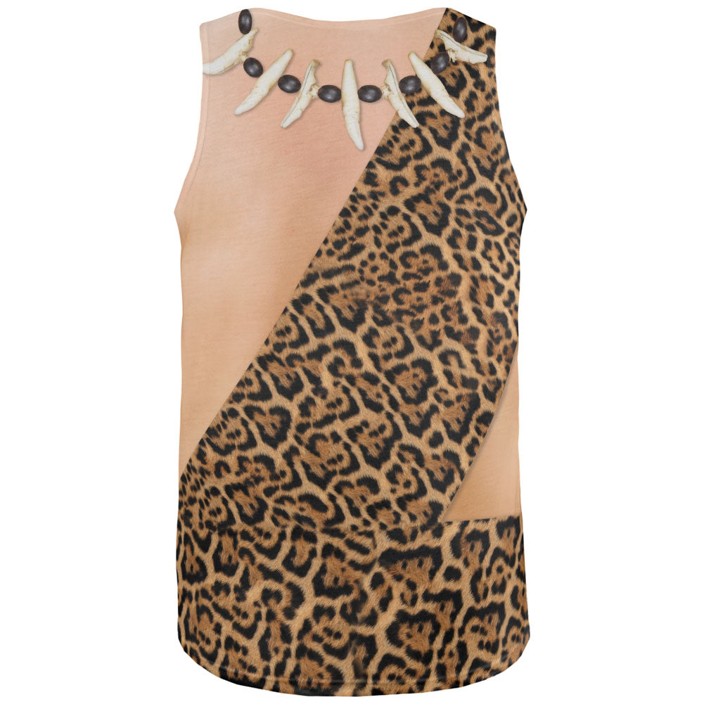 Halloween Costume Caveman Costume All Over Adult Tank Top Men's Tank Tops Old Glory