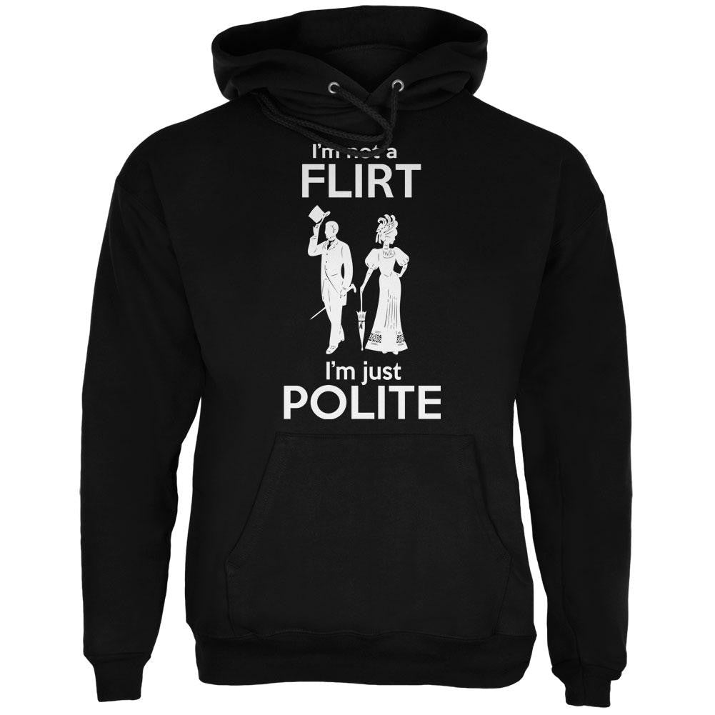 Polite Flirt Black Adult Hoodie Men's Hoodies Old Glory 2XL Black