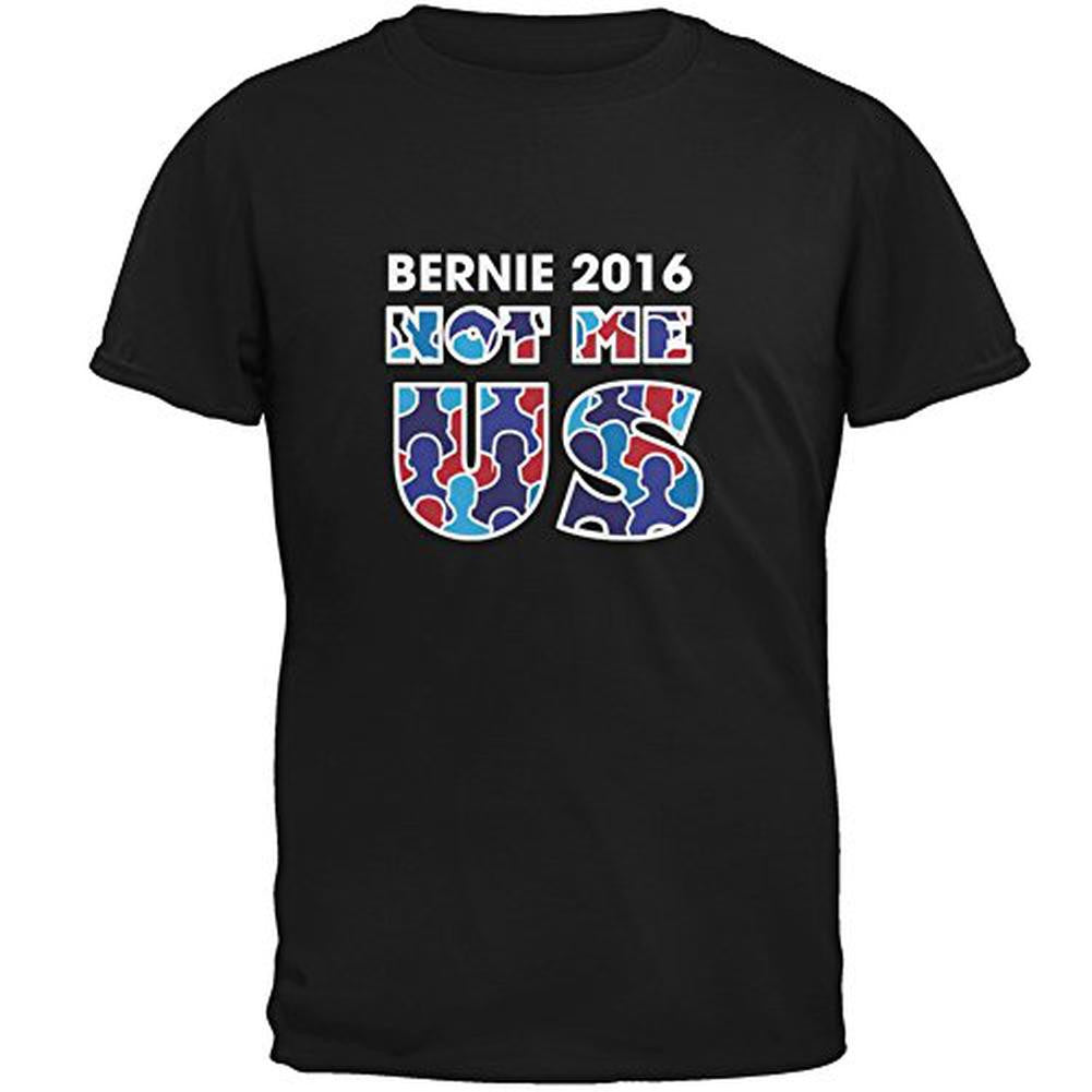 Election 2016 Not Me US Text Black Adult T-Shirt Men's T-Shirts Old Glory 2XL Black