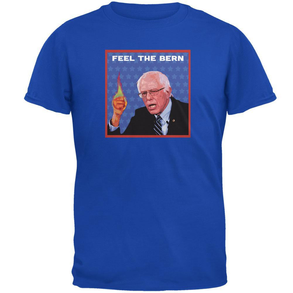 Election 2016 Star Spangled Bernie Royal Adult T-Shirt Men's T-Shirts Old Glory 2XL Blue