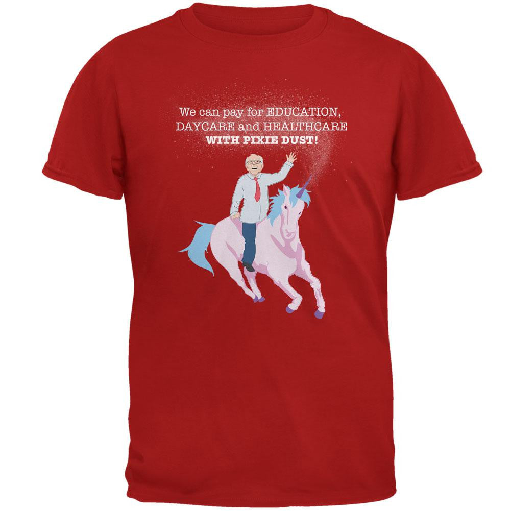 Election Bernie Sanders Pixie Dust Red Adult T-Shirt Men's T-Shirts Old Glory 2XL Red