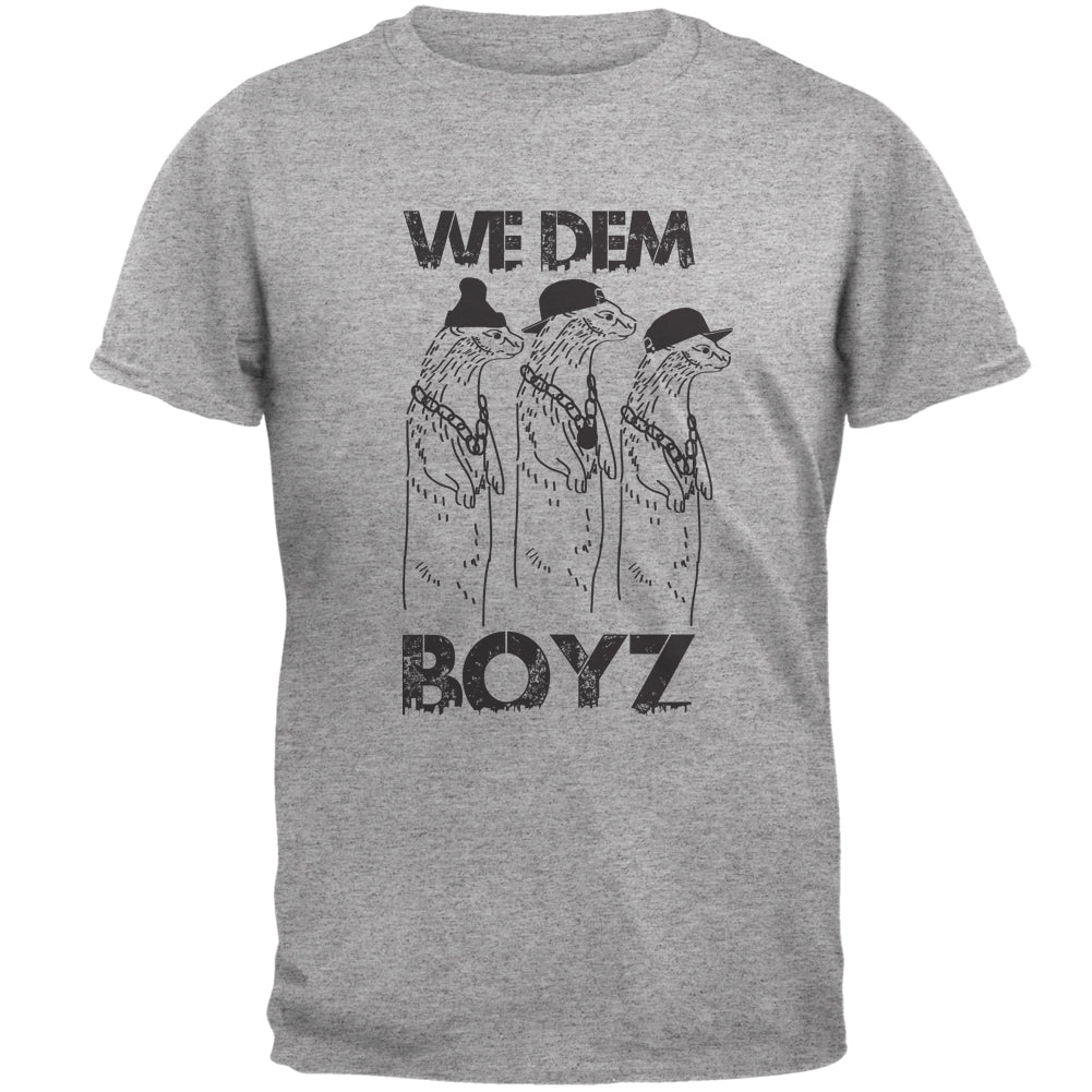 We Dem Boyz Heather Grey Adult T-Shirt Men's T-Shirts Old Glory 2XL Heather
