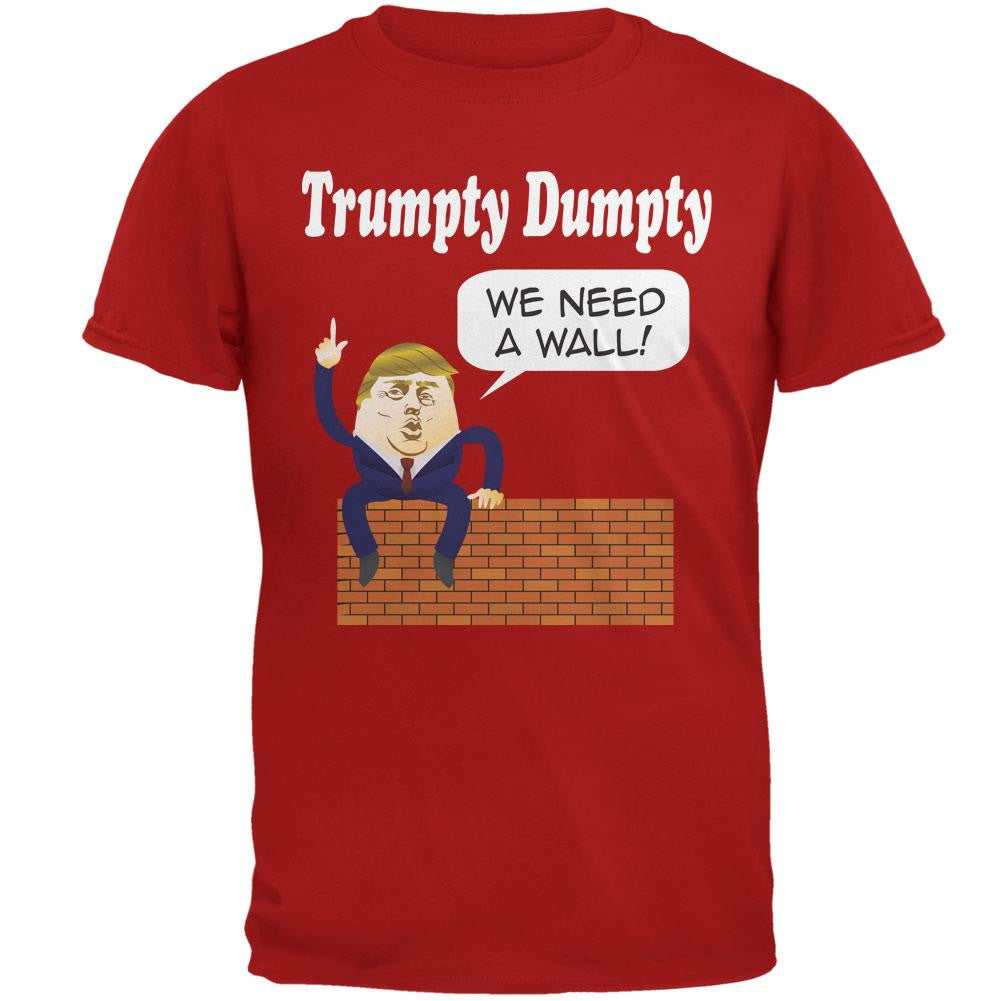 Election 2016 Trumpty Dumpty Red Adult T-Shirt Men's T-Shirts Old Glory 2XL Red