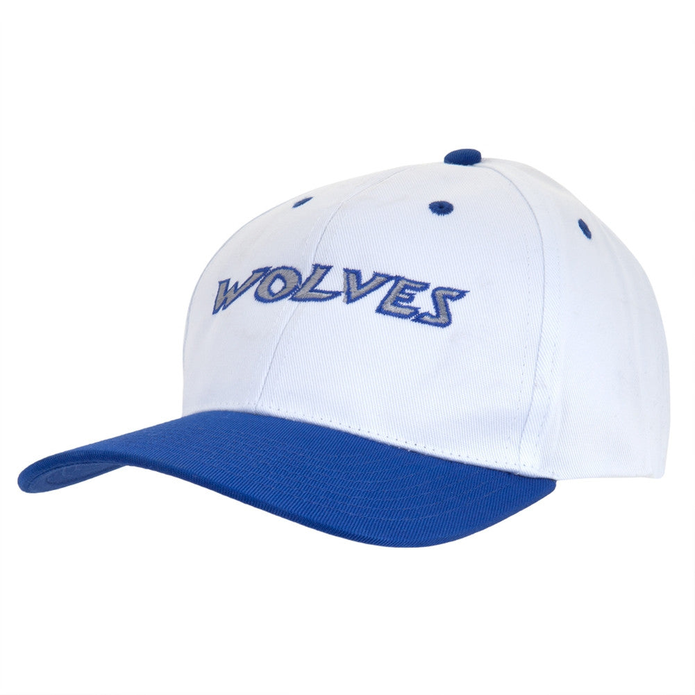 Manchester Wolves - Two Tone Logo Baseball Cap Adjustable Baseball Caps Old Glory OS White
