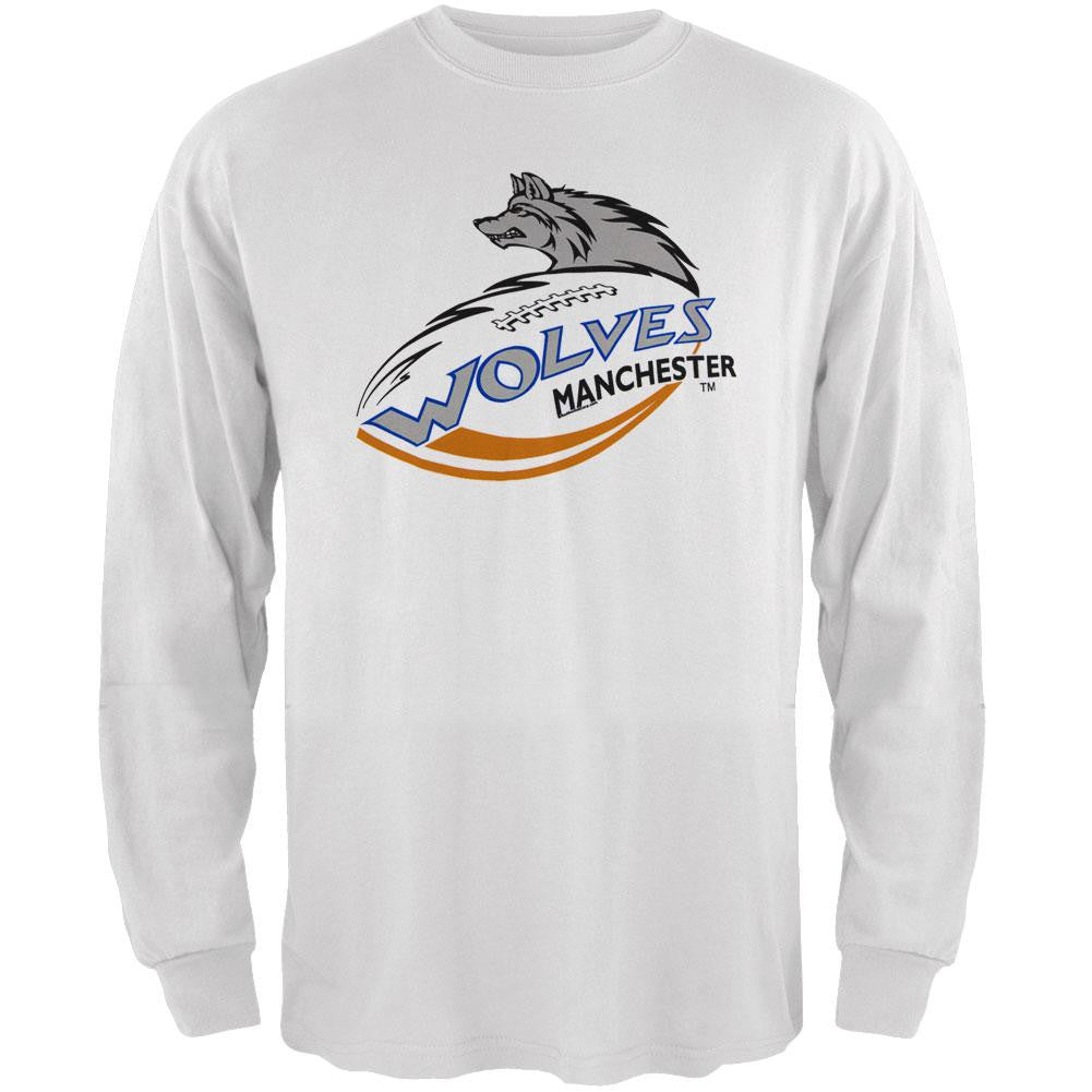 Manchester Wolves - Logo Youth Long Sleeve T-Shirt Youth Long Sleeves Manchester Wolves
