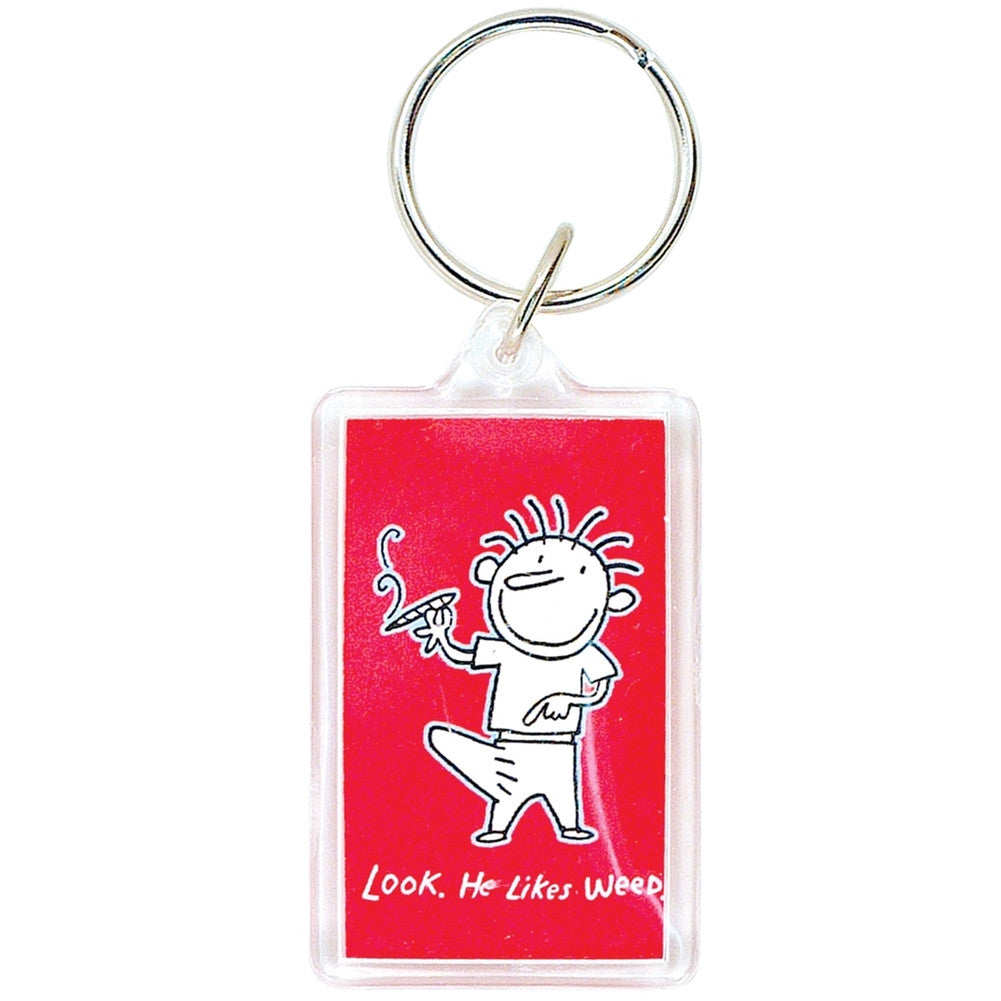 Boneroni - Look He Likes Weed Keychain Keychains Old Glory